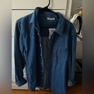 Jonathan Simkhai Indigo Denim Button-Down Shirt